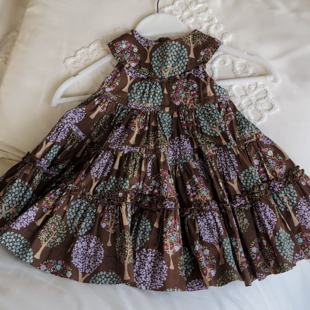 Vintage Baby Gap Sleeveless Tree Dress 6/12 mos